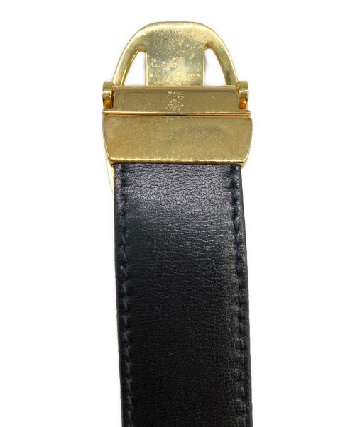 CELINE（セリーヌ）CELINE (セリーヌ) 馬車金具バックルベルト ブラックの古着・服飾アイテム