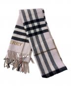 BURBERRYバーバリー）の古着「カシミヤマフラー」｜アイボリー