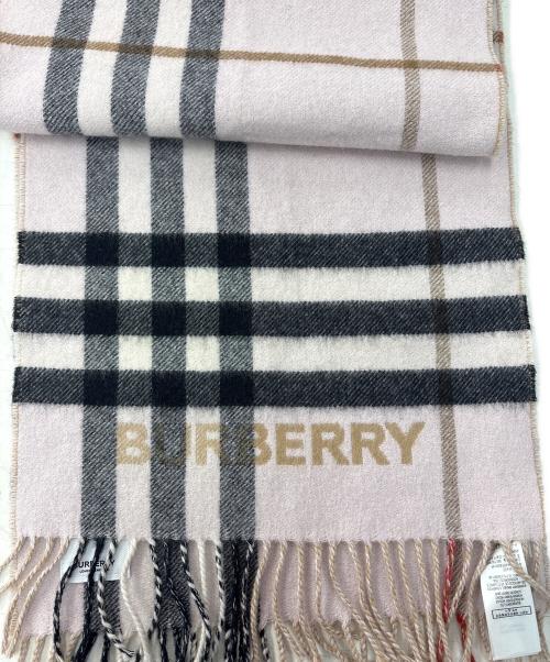 BURBERRY（バーバリー）BURBERRY (バーバリー) カシミヤマフラー アイボリーの古着・服飾アイテム