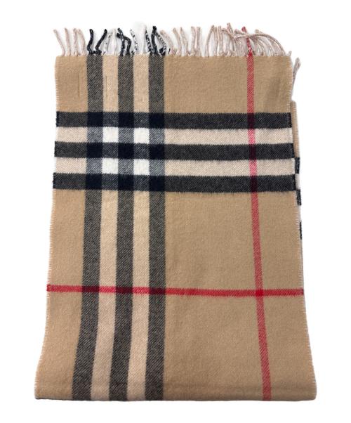 BURBERRY（バーバリー）BURBERRY (バーバリー) カシミヤマフラー アイボリーの古着・服飾アイテム