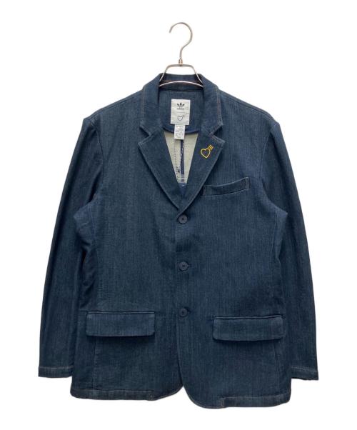 adidas（アディダス）adidas (アディダス) HUMAN MADE (ヒューマンメイド) テーラードジャケット インディゴ サイズ:SIZE XL 未使用品の古着・服飾アイテム