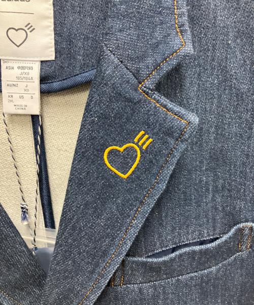 adidas（アディダス）adidas (アディダス) HUMAN MADE (ヒューマンメイド) テーラードジャケット インディゴ サイズ:SIZE XL 未使用品の古着・服飾アイテム