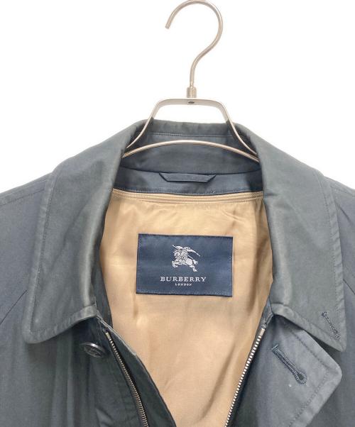 BURBERRY LONDON（バーバリーロンドン）BURBERRY LONDON (バーバリーロンドン) ステンカラーコート ブラック サイズ:SIZE Mの古着・服飾アイテム