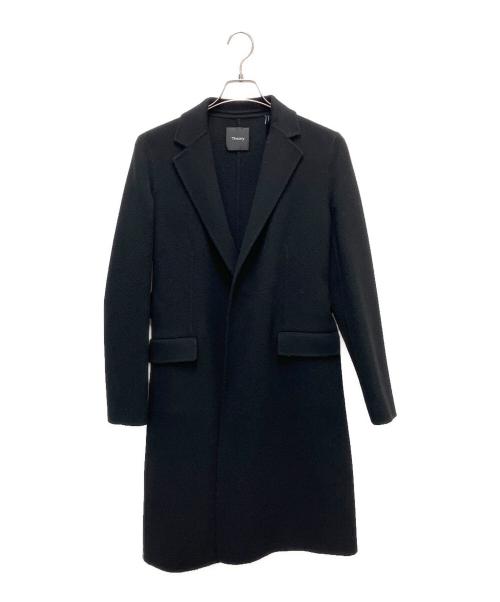theory（セオリー）theory (セオリー) カシミヤ混コート ブラック サイズ:SIZE Sの古着・服飾アイテム