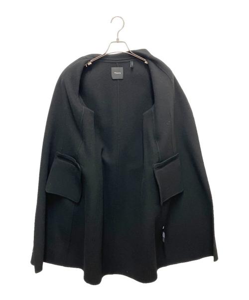 theory（セオリー）theory (セオリー) カシミヤ混コート ブラック サイズ:SIZE Sの古着・服飾アイテム