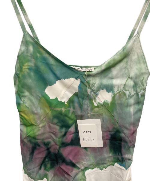 Acne studios（アクネ ストゥディオス）Acne studios (アクネ ストゥディオス) キャミソールワンピース グリーン サイズ:SIZE 36の古着・服飾アイテム