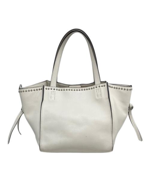 J&M DAVIDSON（ジェイ＆エム デヴィッドソン）J&M DAVIDSON (ジェイ＆エム デヴィッドソン) ハンドバッグ ホワイトの古着・服飾アイテム