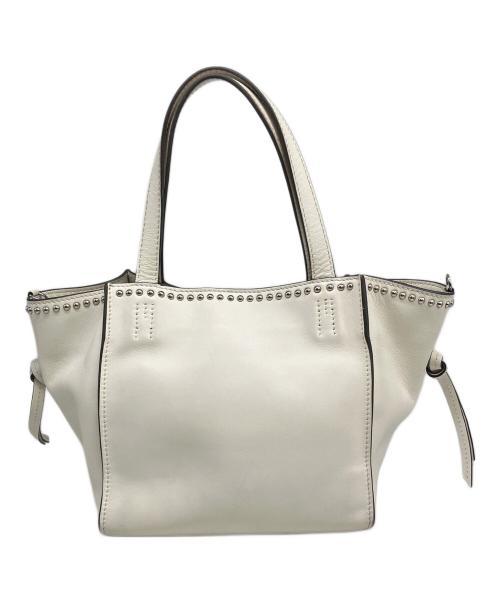 J&M DAVIDSON（ジェイ＆エム デヴィッドソン）J&M DAVIDSON (ジェイ＆エム デヴィッドソン) ハンドバッグ ホワイトの古着・服飾アイテム