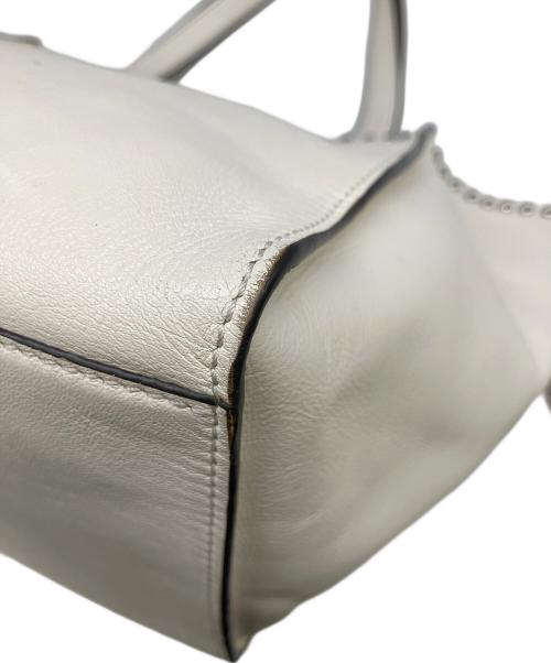 J&M DAVIDSON（ジェイ＆エム デヴィッドソン）J&M DAVIDSON (ジェイ＆エム デヴィッドソン) ハンドバッグ ホワイトの古着・服飾アイテム