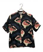 NIPOALOHA二ポアロハ）の古着「シルクシャツ」｜レッド