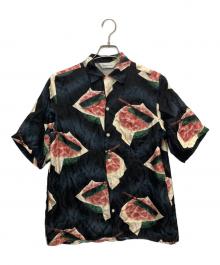 NIPOALOHA（二ポアロハ）の古着「シルクシャツ」｜レッド