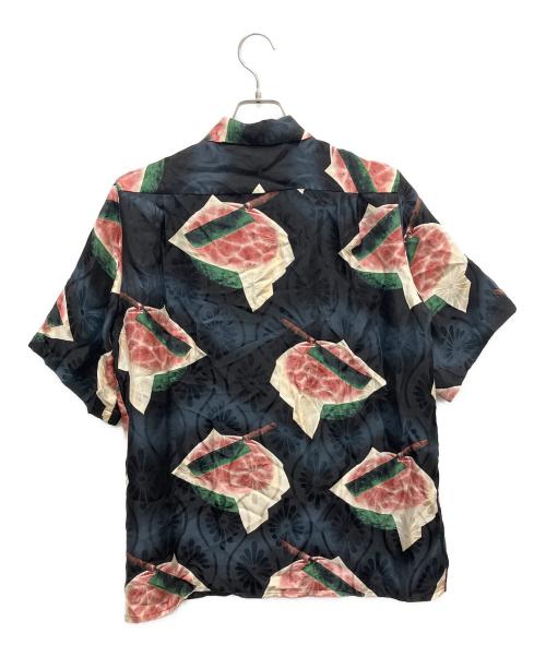 NIPOALOHA（二ポアロハ）NIPOALOHA (二ポアロハ) シルクシャツ レッド サイズ:SIZE Lの古着・服飾アイテム