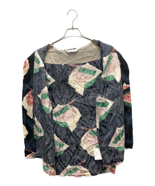 NIPOALOHA（二ポアロハ）NIPOALOHA (二ポアロハ) シルクシャツ レッド サイズ:SIZE Lの古着・服飾アイテム