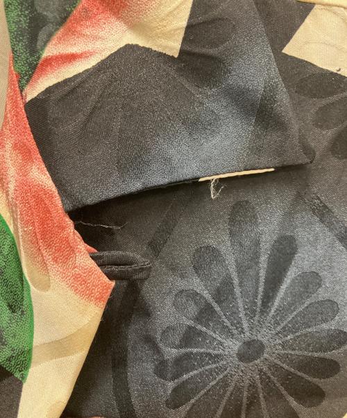 NIPOALOHA（二ポアロハ）NIPOALOHA (二ポアロハ) シルクシャツ レッド サイズ:SIZE Lの古着・服飾アイテム