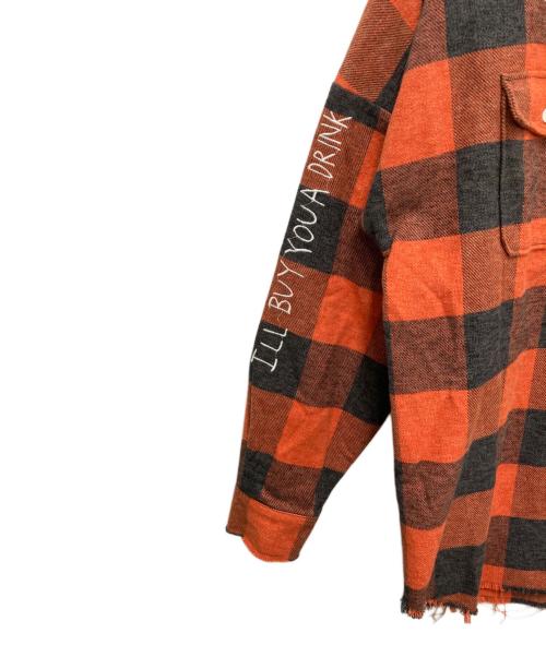 haculla（ハキュラ）haculla (ハキュラ) ヘビーネルシャツ オレンジ サイズ:SIZE Sの古着・服飾アイテム