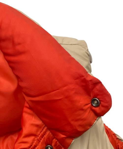 EVISEN（エビセン）EVISEN (エビセン) リバーシブルダウンベスト オレンジ×ベージュ サイズ:SIZE Mの古着・服飾アイテム