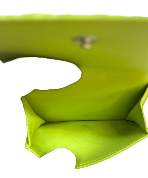 BOTTEGA VENETA（ボッテガベネタ）BOTTEGA VENETA (ボッテガベネタ) ラバーコンパクトウォレット 黄緑の古着・服飾アイテム