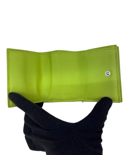 BOTTEGA VENETA（ボッテガベネタ）BOTTEGA VENETA (ボッテガベネタ) ラバーコンパクトウォレット 黄緑の古着・服飾アイテム