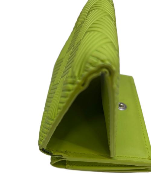 BOTTEGA VENETA（ボッテガベネタ）BOTTEGA VENETA (ボッテガベネタ) ラバーコンパクトウォレット 黄緑の古着・服飾アイテム
