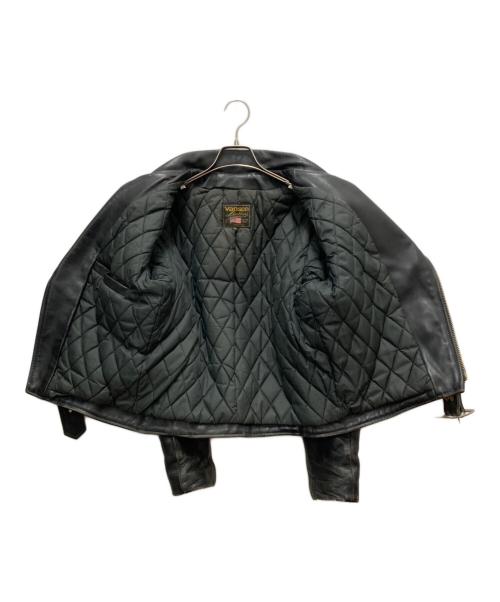 VANSON（バンソン）VANSON (バンソン) ダブルライダースジャケット ブラック サイズ:SIZE 38の古着・服飾アイテム