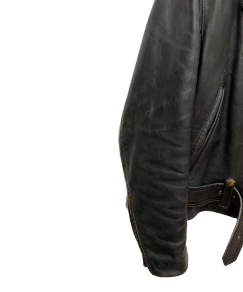 VANSON（バンソン）VANSON (バンソン) ダブルライダースジャケット ブラック サイズ:SIZE 38の古着・服飾アイテム