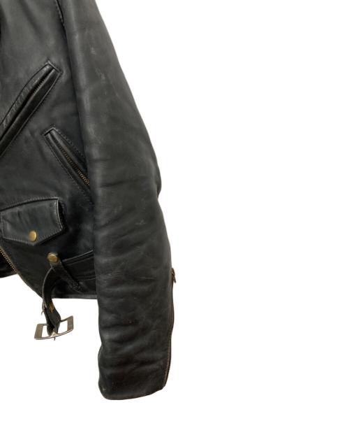 VANSON（バンソン）VANSON (バンソン) ダブルライダースジャケット ブラック サイズ:SIZE 38の古着・服飾アイテム