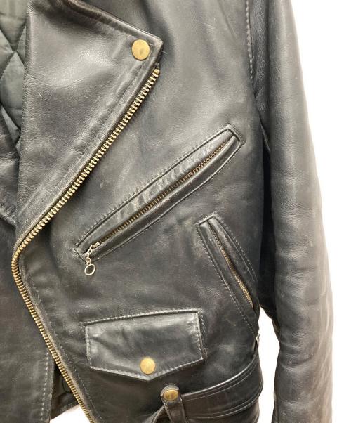 VANSON（バンソン）VANSON (バンソン) ダブルライダースジャケット ブラック サイズ:SIZE 38の古着・服飾アイテム