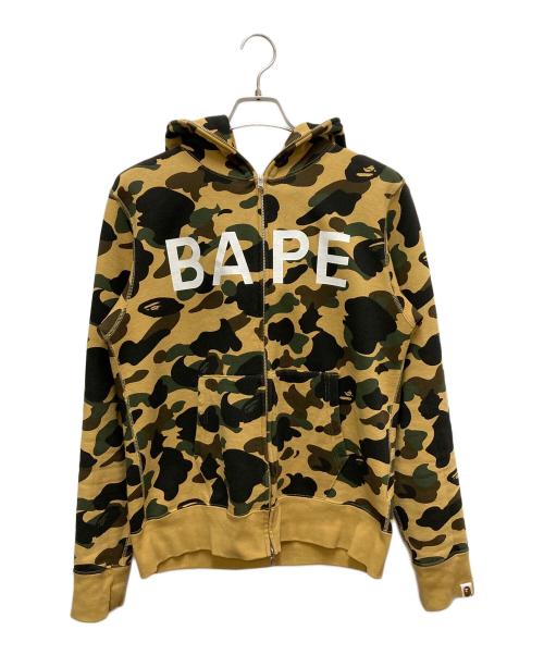 A BATHING APE（ア ベイシング エイプ）A BATHING APE (ア ベイシング エイプ) ジップパーカー ベージュ サイズ:SIZE Mの古着・服飾アイテム