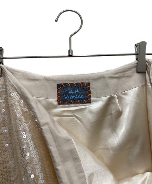 R.H.Vintage（ロンハーマン・ヴィンテージ）R.H.Vintage (ロンハーマン・ヴィンテージ) スパンコールスカート ベージュ サイズ:SIZE Sの古着・服飾アイテム