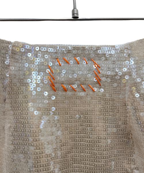 R.H.Vintage（ロンハーマン・ヴィンテージ）R.H.Vintage (ロンハーマン・ヴィンテージ) スパンコールスカート ベージュ サイズ:SIZE Sの古着・服飾アイテム