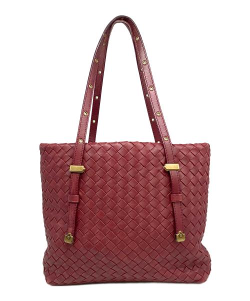 BOTTEGA VENETA（ボッテガベネタ）BOTTEGA VENETA (ボッテガベネタ) トートバッグ レッドの古着・服飾アイテム