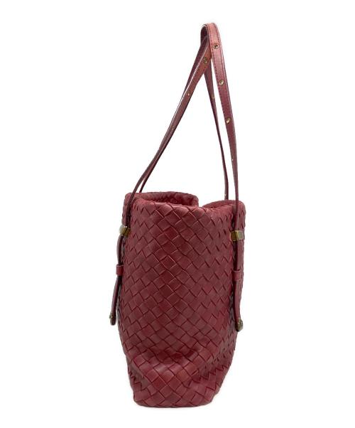 BOTTEGA VENETA（ボッテガベネタ）BOTTEGA VENETA (ボッテガベネタ) トートバッグ レッドの古着・服飾アイテム