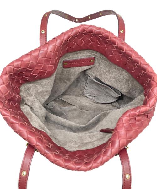 BOTTEGA VENETA（ボッテガベネタ）BOTTEGA VENETA (ボッテガベネタ) トートバッグ レッドの古着・服飾アイテム