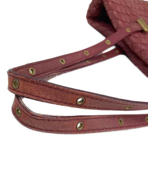 BOTTEGA VENETA（ボッテガベネタ）BOTTEGA VENETA (ボッテガベネタ) トートバッグ レッドの古着・服飾アイテム
