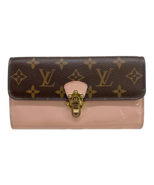 LOUIS VUITTON（ルイ ヴィトン）LOUIS VUITTON (ルイ ヴィトン) 長財布 ピンク×ブラウンの古着・服飾アイテム