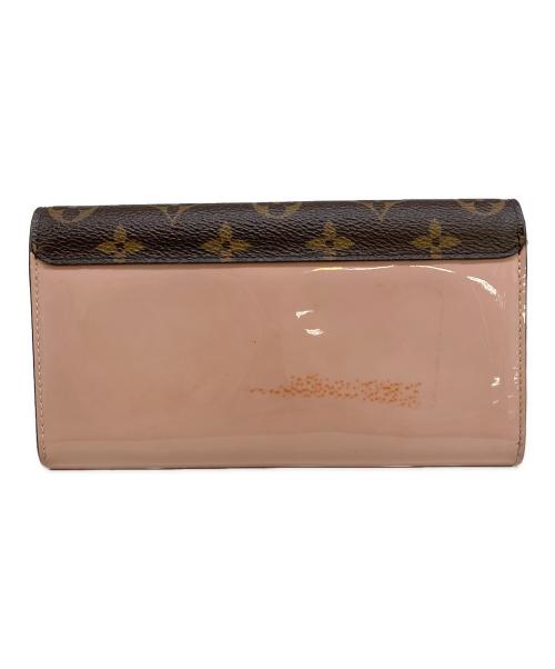 LOUIS VUITTON（ルイ ヴィトン）LOUIS VUITTON (ルイ ヴィトン) 長財布 ピンク×ブラウンの古着・服飾アイテム