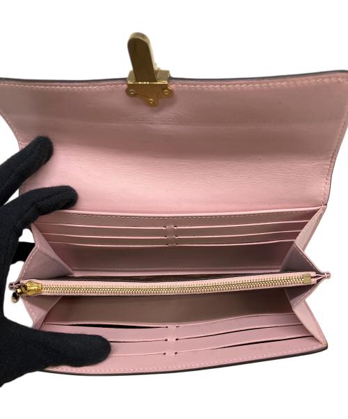 LOUIS VUITTON（ルイ ヴィトン）LOUIS VUITTON (ルイ ヴィトン) 長財布 ピンク×ブラウンの古着・服飾アイテム