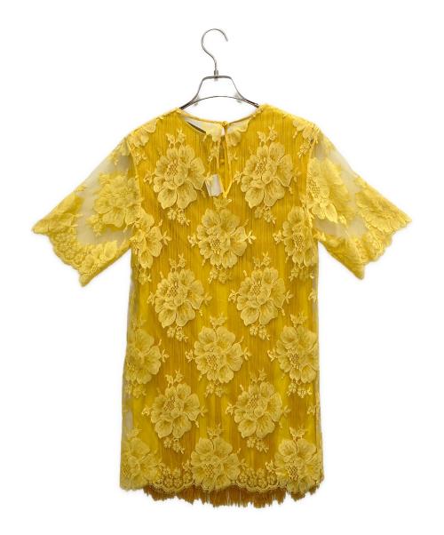 STELLA McCARTNEY（ステラマッカートニー）STELLA McCARTNEY (ステラマッカートニー) フリンジレースワンピース イエロー サイズ:SIZE 36（Sサイズ相当）の古着・服飾アイテム