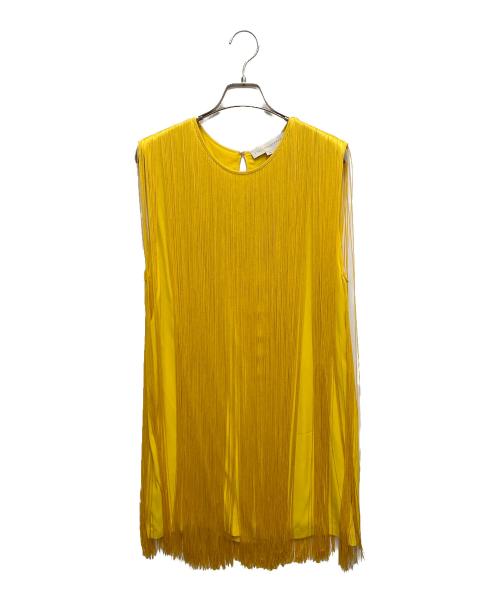 STELLA McCARTNEY（ステラマッカートニー）STELLA McCARTNEY (ステラマッカートニー) フリンジレースワンピース イエロー サイズ:SIZE 36（Sサイズ相当）の古着・服飾アイテム