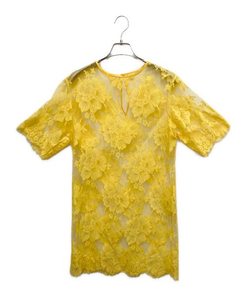 STELLA McCARTNEY（ステラマッカートニー）STELLA McCARTNEY (ステラマッカートニー) フリンジレースワンピース イエロー サイズ:SIZE 36（Sサイズ相当）の古着・服飾アイテム