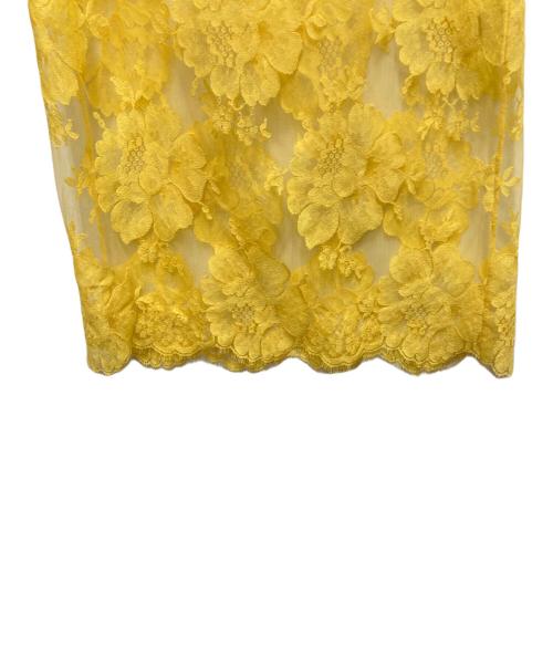 STELLA McCARTNEY（ステラマッカートニー）STELLA McCARTNEY (ステラマッカートニー) フリンジレースワンピース イエロー サイズ:SIZE 36（Sサイズ相当）の古着・服飾アイテム