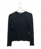MONCLERモンクレール）の古着「長袖カットソー」｜ブラック