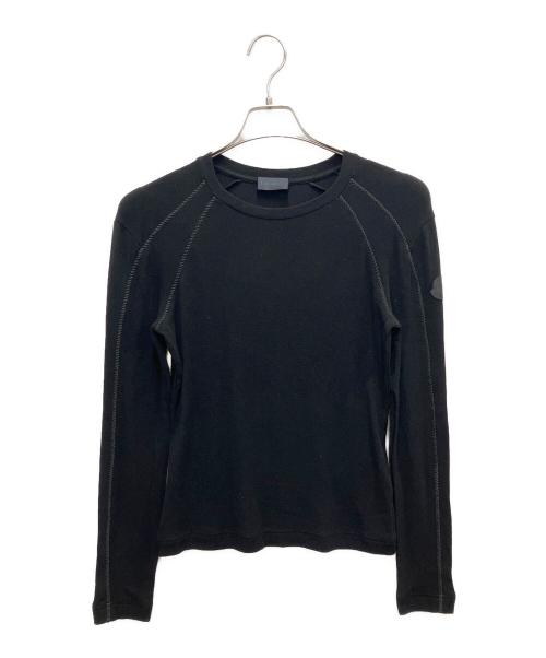MONCLER（モンクレール）MONCLER (モンクレール) 長袖カットソー ブラック サイズ:SIZE Sの古着・服飾アイテム