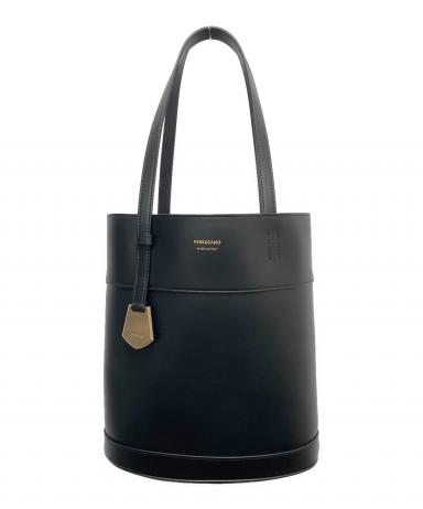 中古・古着通販】Ferragamo (フェラガモ) トートバッグ ブラック