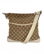 GUCCIグッチ）の古着「ショルダーバッグ」｜ベージュ
