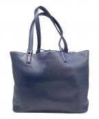 Ferragamoフェラガモ）の古着「レザートートバッグ」｜ネイビー