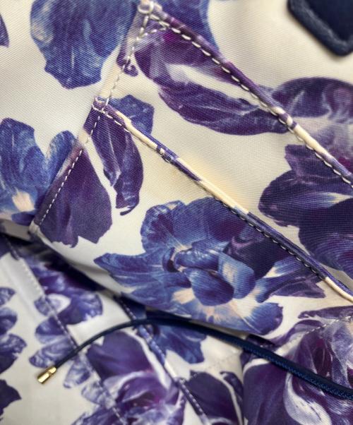 Ferragamo（フェラガモ）Ferragamo (フェラガモ) レザートートバッグ ネイビーの古着・服飾アイテム