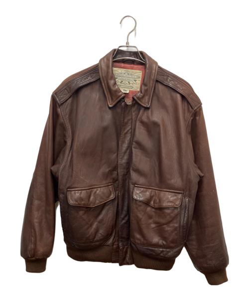 BANANA REPUBLIC（バナナリパブリック）BANANA REPUBLIC (バナナリパブリック) レザージャケット ブラウン サイズ:SIZE　42の古着・服飾アイテム