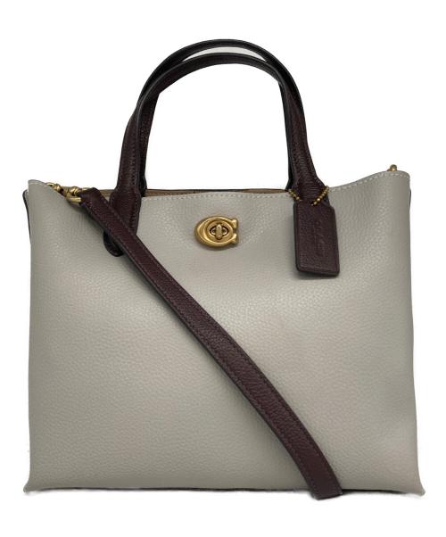 COACH（コーチ）COACH (コーチ) 2WAYショルダーバッグ グレーの古着・服飾アイテム