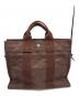 HERMES (エルメス) トートバッグ ブラウン：22000円